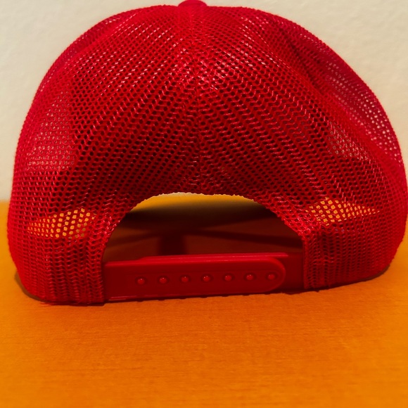 Red Happy Dad Trucker Hat - Picture 6 of 7